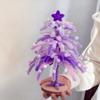 Colorful DIY Christmas Tree Making Kit Handmade Twisty Stick Weaving Set Tabletop Xmas Tree  Desk