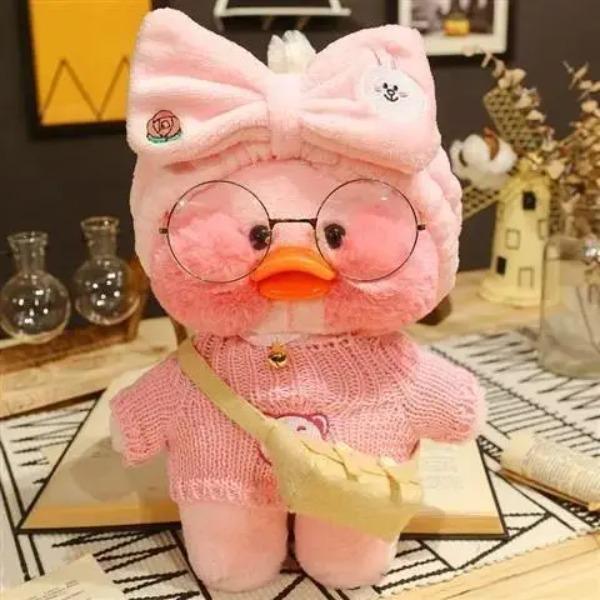 30Cm Pato Plush Lalafanfan Duck Cute Stuffed Toys Yellow Duck Hug  Flifan Duck Kawaii Plushes Animal Plushies Pillow Soft Toy