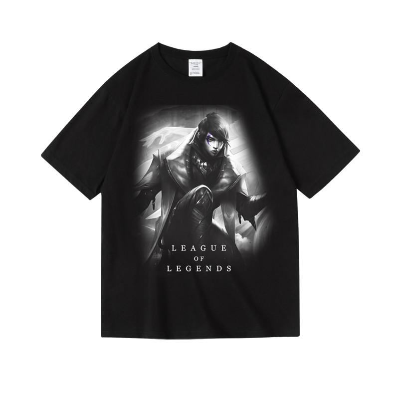 2024 Games LOL League of Legends Men's Printed Women's Cotton Crew Neck Short Sleeve Half Sleeve T-Shirt Men's Women's T-Shirt