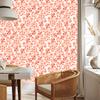 Peach and Coral Flowers Wallpaper for Living Room and Bedroom 50x1000