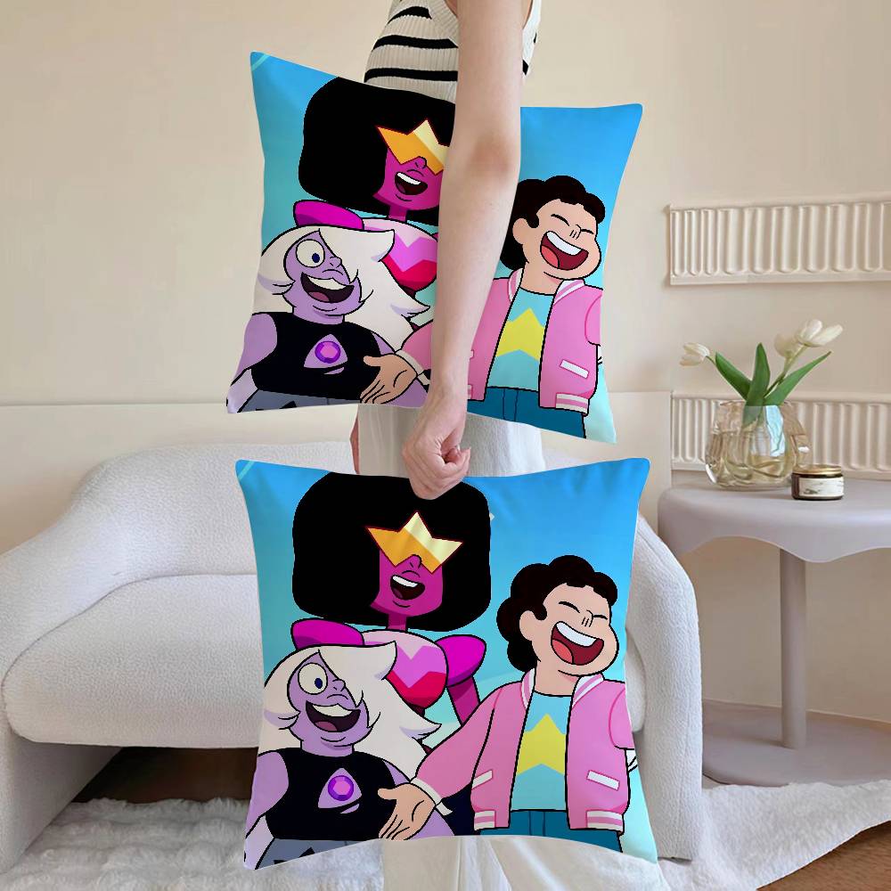 S-Steven AnimeUniverse Pillow Case Anti-dustmite Pillowcase Invisible zipper silky Sofa cushion cover