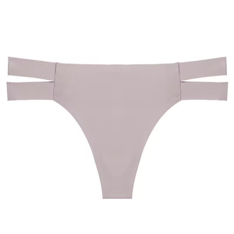 Seamless Female Thongs Sexy Women's Panties Silk Satin Underwear G-Strings Low-Rise Invisible Underpants T-Back