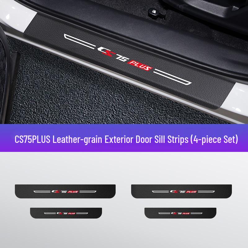 Changan CS75PLUS Carbon Fiber Door Sill & Trunk Step Protection Strip