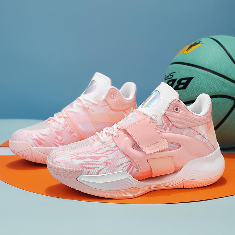 Men's Basketball Shoes Breathable Cushioning Non-Slip Wearable Runing Shoes Gym Training Athletic Basketball Sneakers for Men