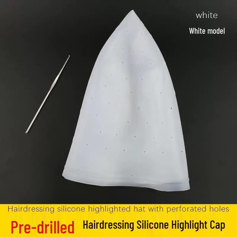 Silicone Hair Highlighting Cap for Salon Use - Punch-Free Perming Tool