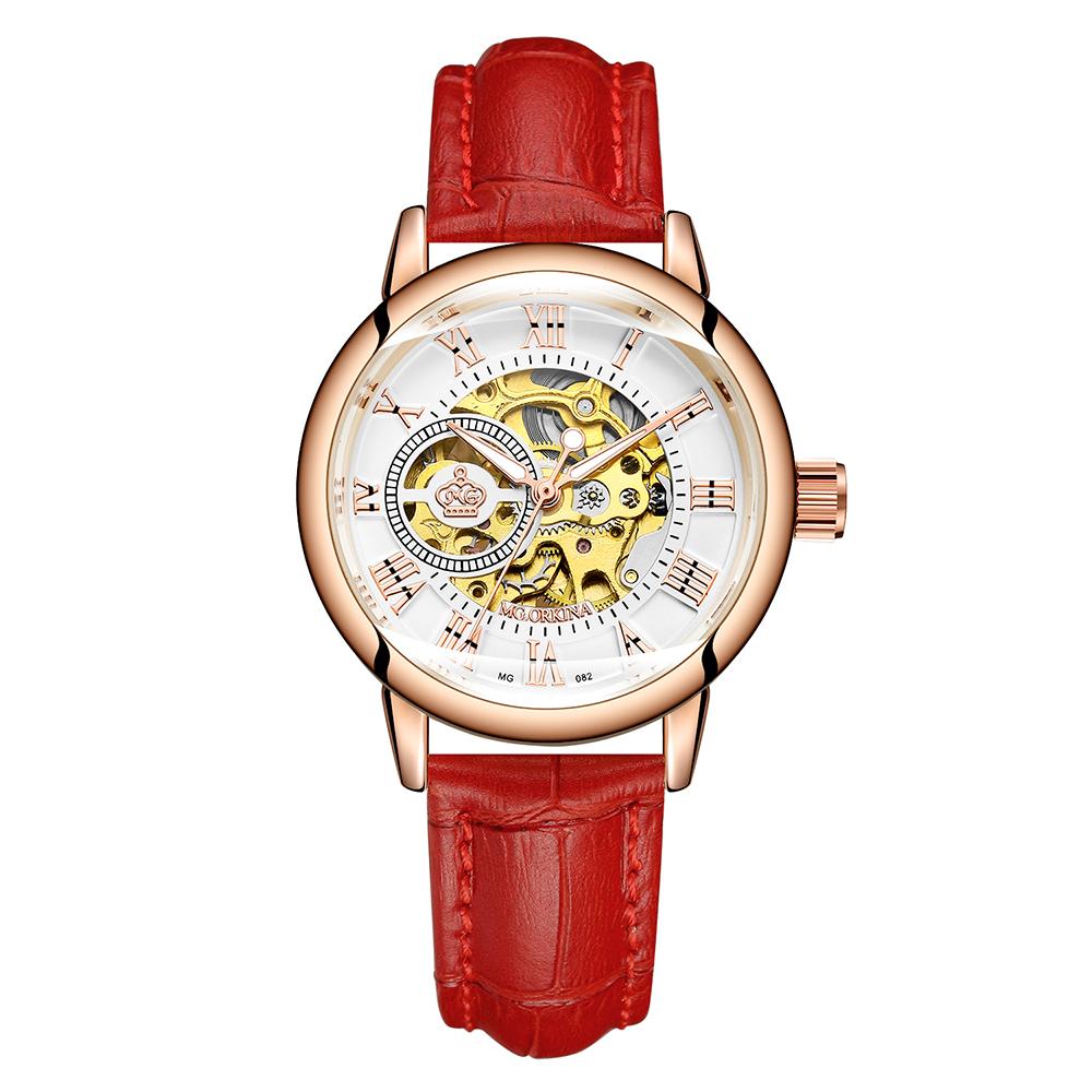 ORKINA Ladies Automatic Mechanical Watch Luxury Brand Women Wristwatch Fashion Skeleton Clock Senhoras Assistir Reloj Mujer 2022