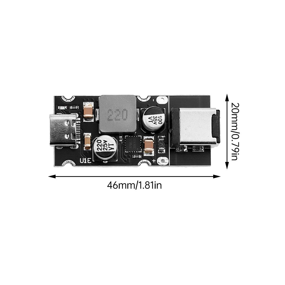65W 8~30V DC To USB Type C PD 3.1 QC3 Fast Charge Step-Down Power Module Mobile Phone Quick Charge Adapter Module DC5521 DC5525