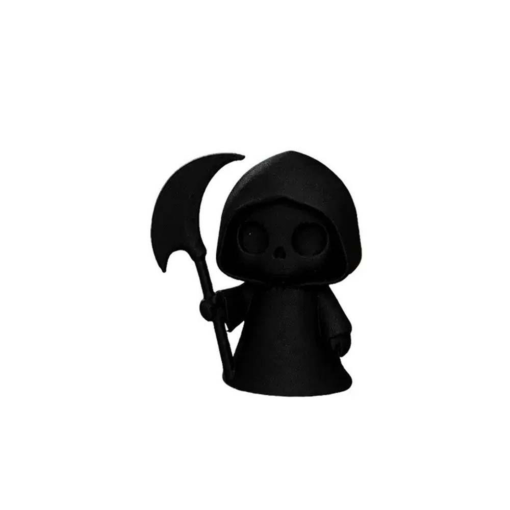 Mini Skull Ghost Figurine Fluorescent Green 3D Printed Statue Halloween Miniature Desktop
