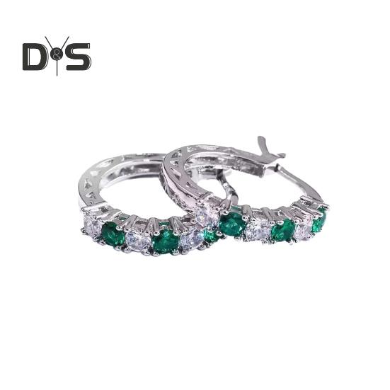 Stříbrné kruhové náušnice pro ženy s kubickým zirkonem, kruhové náušnice pro dárky ke Dni matek, výročí, narozeninám