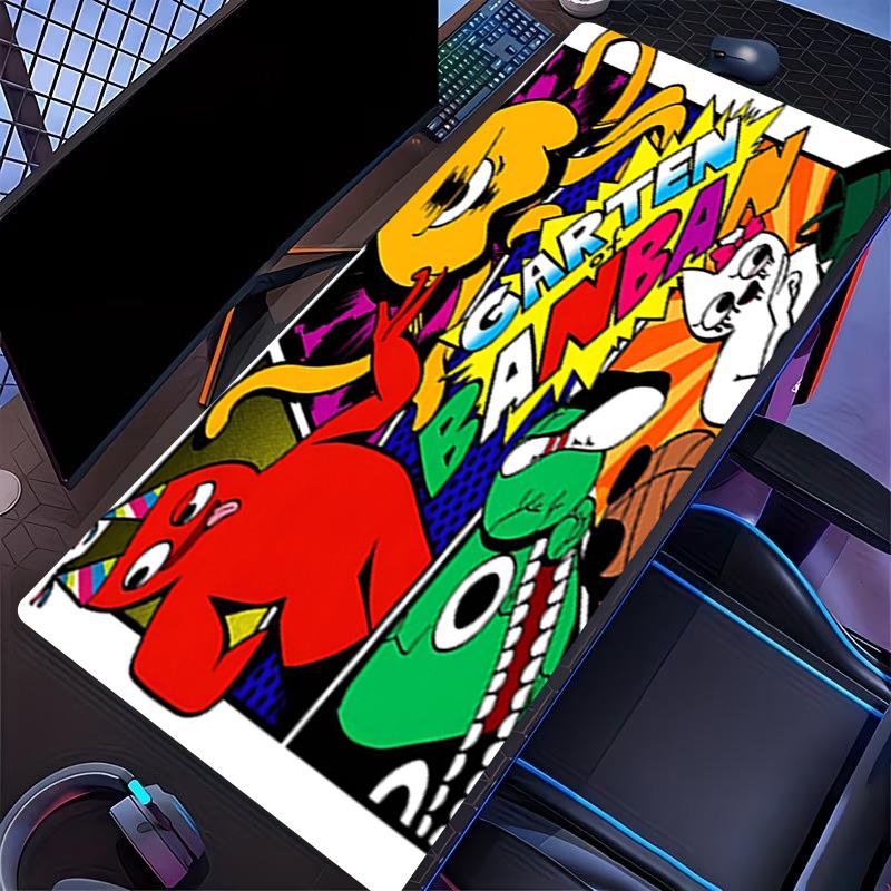 Game Rainbow Friends Print Mouse Pad, for Keyboard Pad Laptop PC Mat for Office Home Use, Desk Decor, Perfect Birthday Gift for Gamers