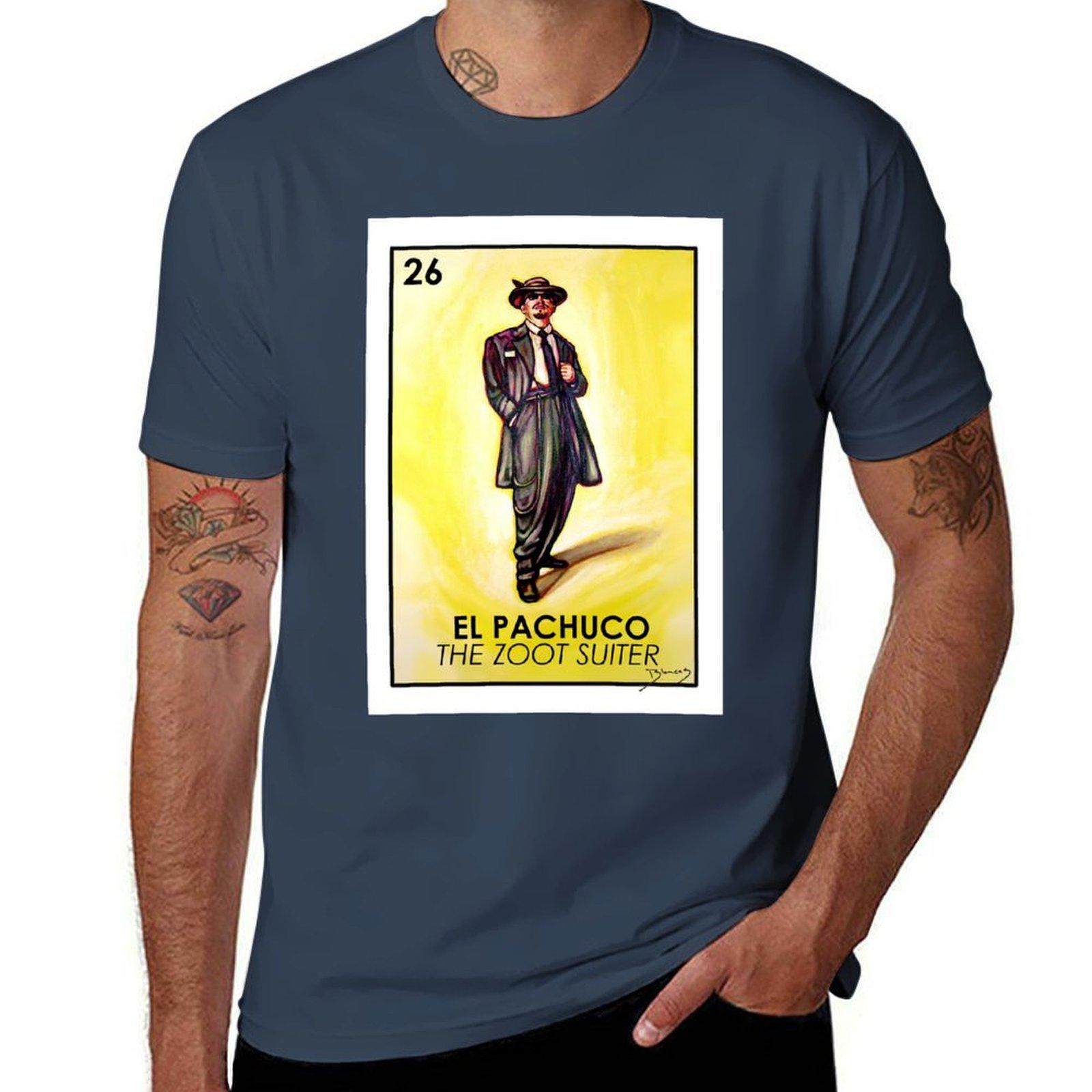 El Pachuco The Zoot Suiter Loteria TShirt t shirt Unisex 100 cotton luxury brand cotton tshirt 100 TShirt S