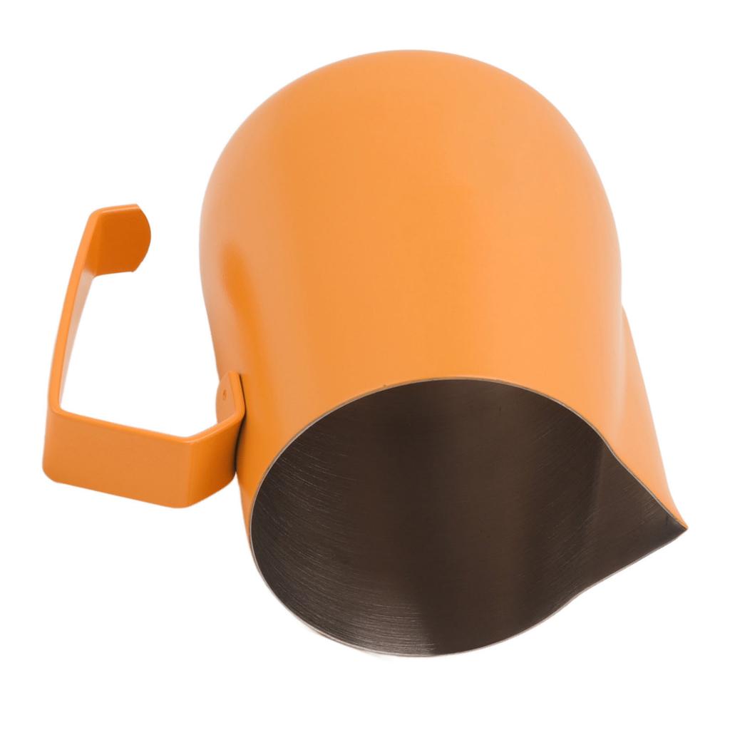 450ml Milk Frothing Pitcher 304 Stainless Steel Steaming Pitcher Milk Frother Pitcher for Coffee Shop Home Orange