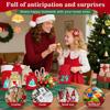Leere Kalender Adventsbeutel Weihnachten Countdown Wiederverwendbar 24-Tage Leere Kordelzugbeutel Mit Nummern Für Hochzeit Feiertag Geburtstag