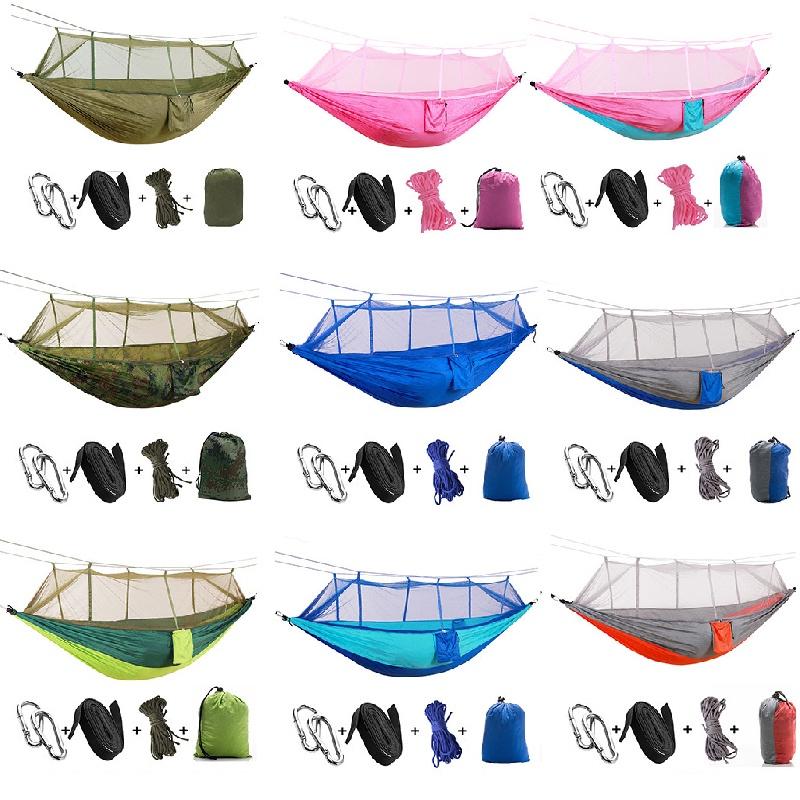 Premium Camping Double Person Travel Outdoor Tent Hammock Bed With Mosquito Net
