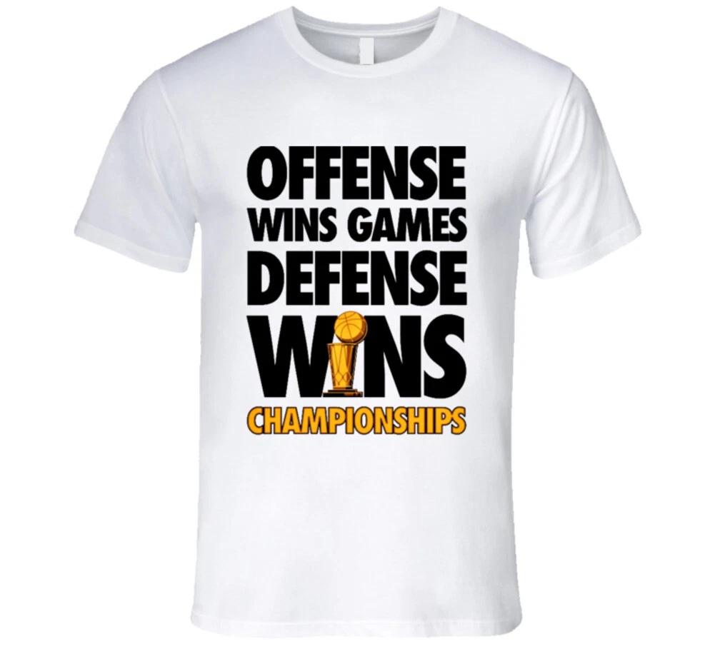Offense Wins Games Defense Wins Championships Basketball Premium Gift T Shirt S