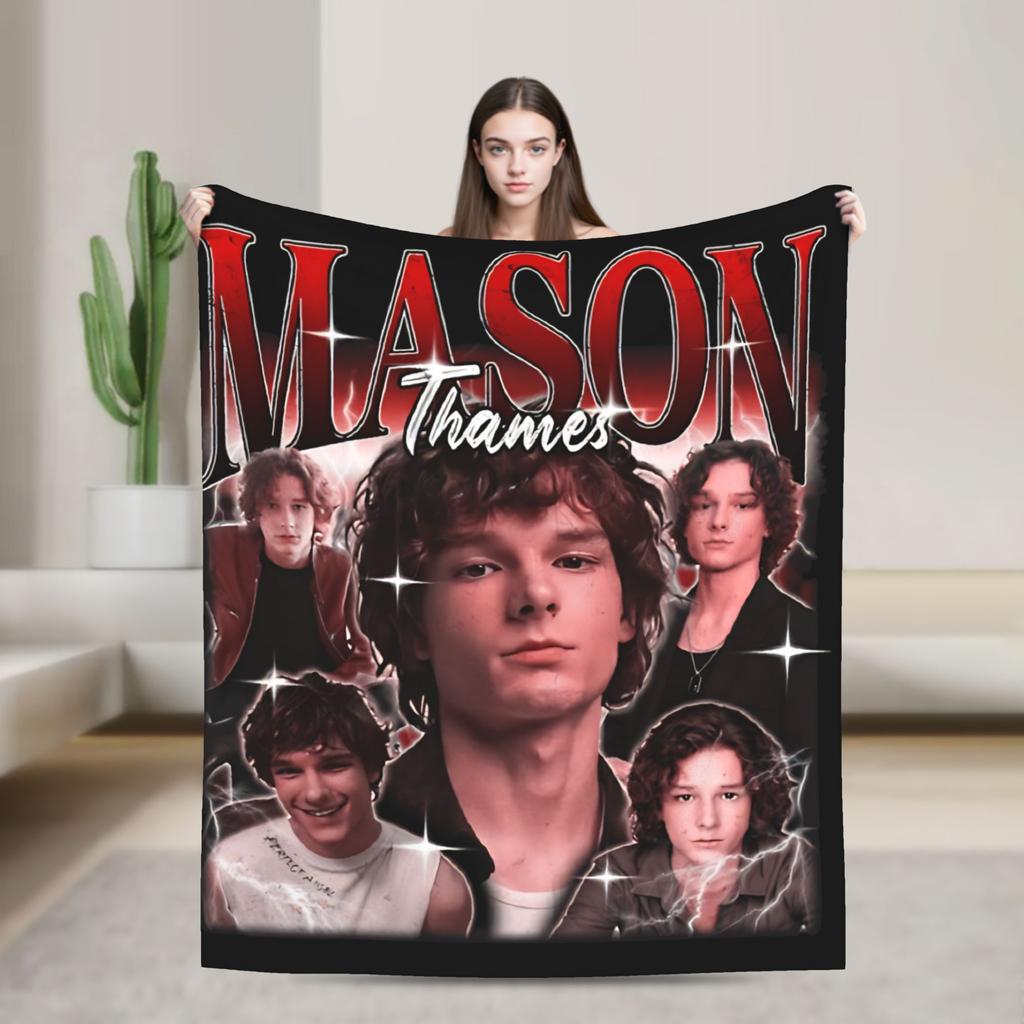American Mason Thames Actor Blanket Quality Warm Soft Throw Blanket Winter Travel Office Living Room Novelty Bedspread