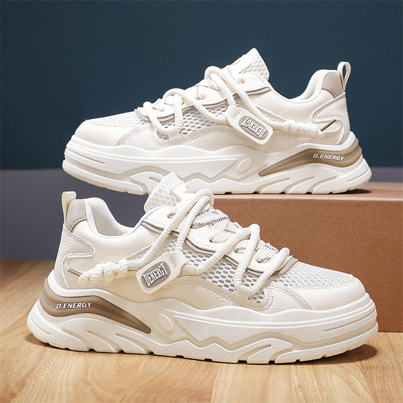 Men's shoes summer mesh breathable thick sole height increasing versatile casual sports shoes Korean version trendy men's shoes