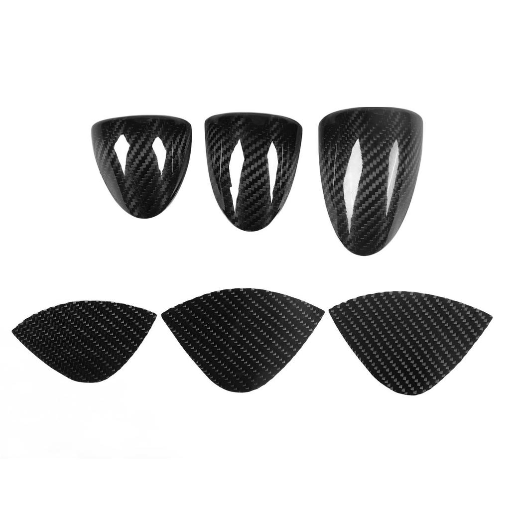Genuine Carbon Fiber Dashboard Gauge Pod Cover Decoration Replacement for Nissan 350Z 2003‑2009 Z33