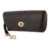 New COACH Sunglass Case Eyeglass Pouches Dark Brown 73639-IMAA8