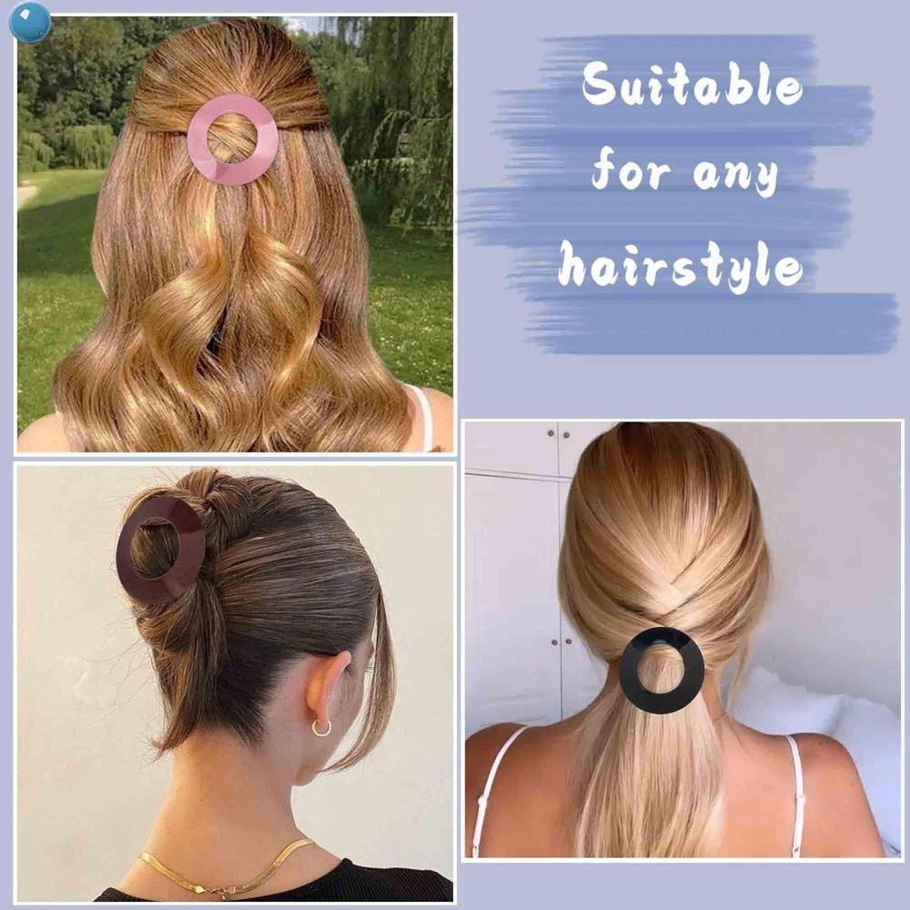 Round Shape Hairpins Hair Accessories Soft Clips Flexible Hair Clip  for Lying Down and Driving