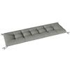 Pallet Cushion, Removable Seat Cushion with Fastening Straps, Pallet Pad for Most Loungers, 198x65x13cm, Light Gray