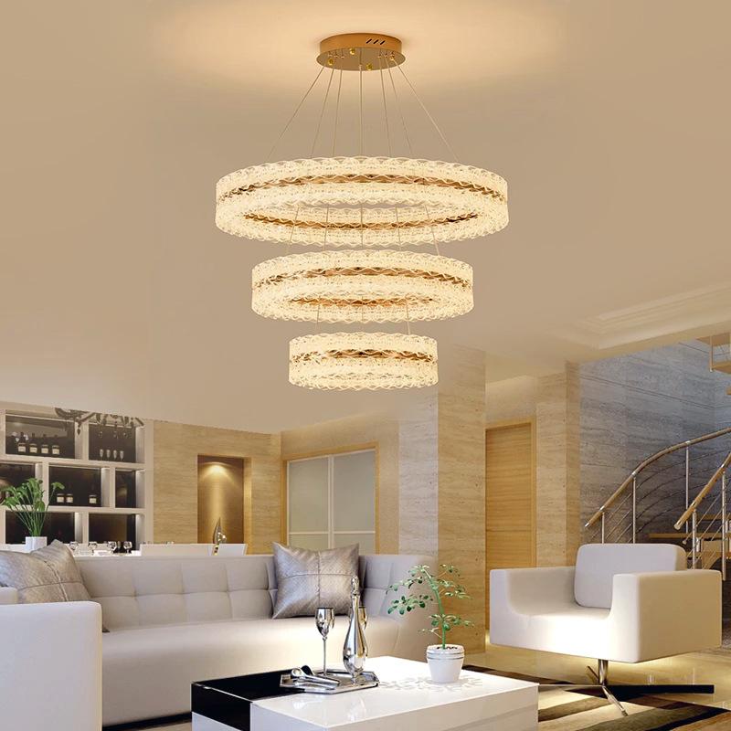 2026 Italian Minimalist Round Chandelier for Living or Dining Room 600+400