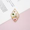 Womens Earrings Pendant 2023 Blingbay Retro Trend Transparent Resin Natural Dried Flower Earrings Fashion Jewelry Accessories Modern Jewelry Gifts