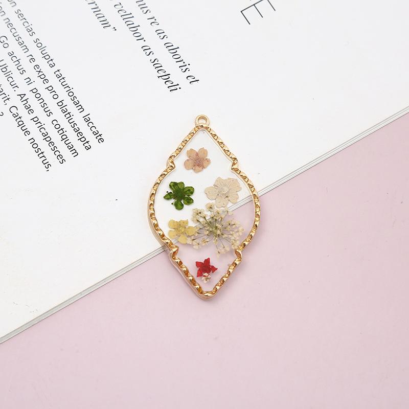 Womens Earrings Pendant 2023 Blingbay Retro Trend Transparent Resin Natural Dried Flower Earrings Fashion Jewelry Accessories Modern Jewelry Gifts