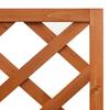 Vidaxl Corner Garden Planter with Trellis, 40X40X150 Cm, Fir