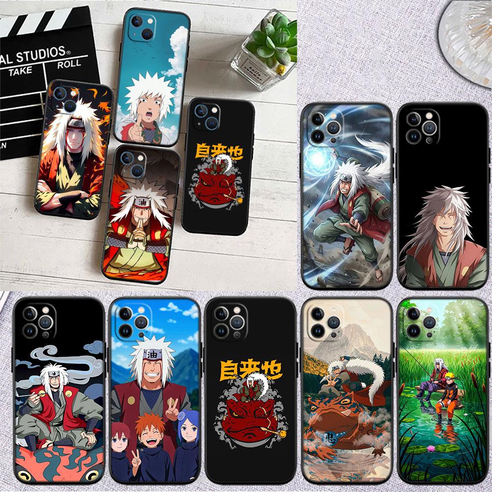 LO67 Naruto Jiraiya Soft Shell Phone Case for iPhone 16 15 14 13 12 Pro Max Plus Mini