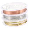 9 Rolls 18 Gauge Jewelry Copper Craft Wire,Tarnish Resistant Jewelry Beading Wire For Jewelry Making Supplies & Crafting