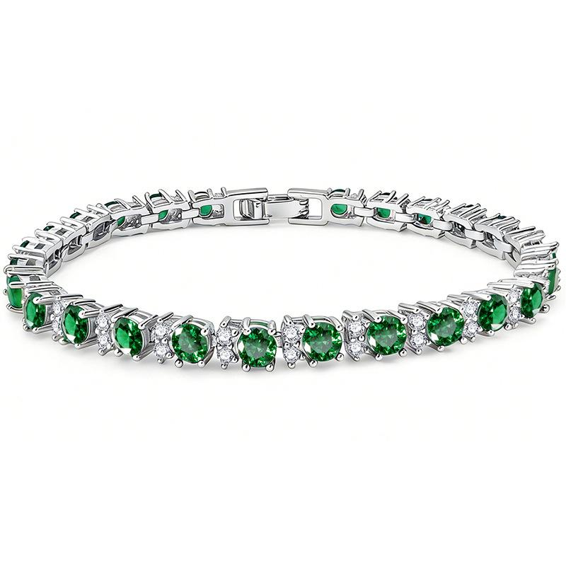 European and American tennis bracelet zircon bracelet women s fashion design light luxury explosive chain