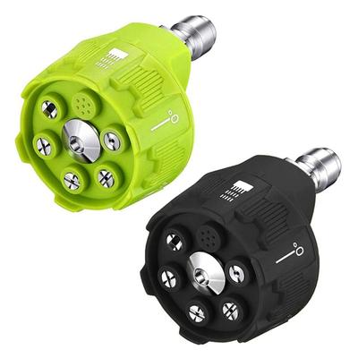 1PC 6 In 1 Car Wash Universal Nozzle Multi-function High Black Cleaner Gun Water Pressure Cordless Washer Parts