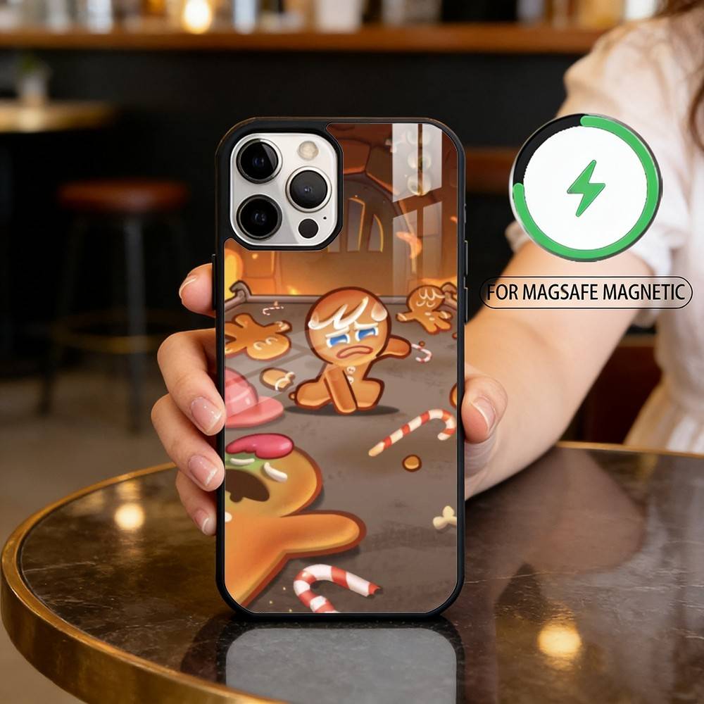 

Game C-Cookie Run K-Kingdom Magnetic For Magsafe Wireless Charging Phone Case For iPhone17,16,15,14,13,12,11 Plus,Pro Max iPhone14PROMAX
