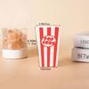 12pcs DIY Gifts Paper Popcorn Striped Bags Folding Snack Containers Popcorn Paper Boxes  Carnivals