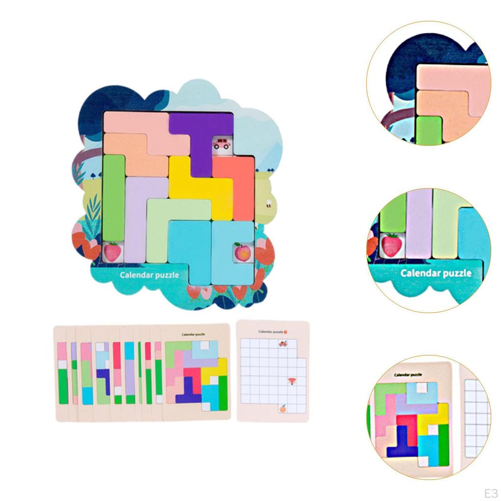 Block Puzzle for Kids with Color Recognition And Coordination Focus