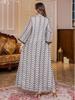 New Arrival: Mesh Embroidery Long Robe - Middle Eastern Dubai Festival Abaya for Women