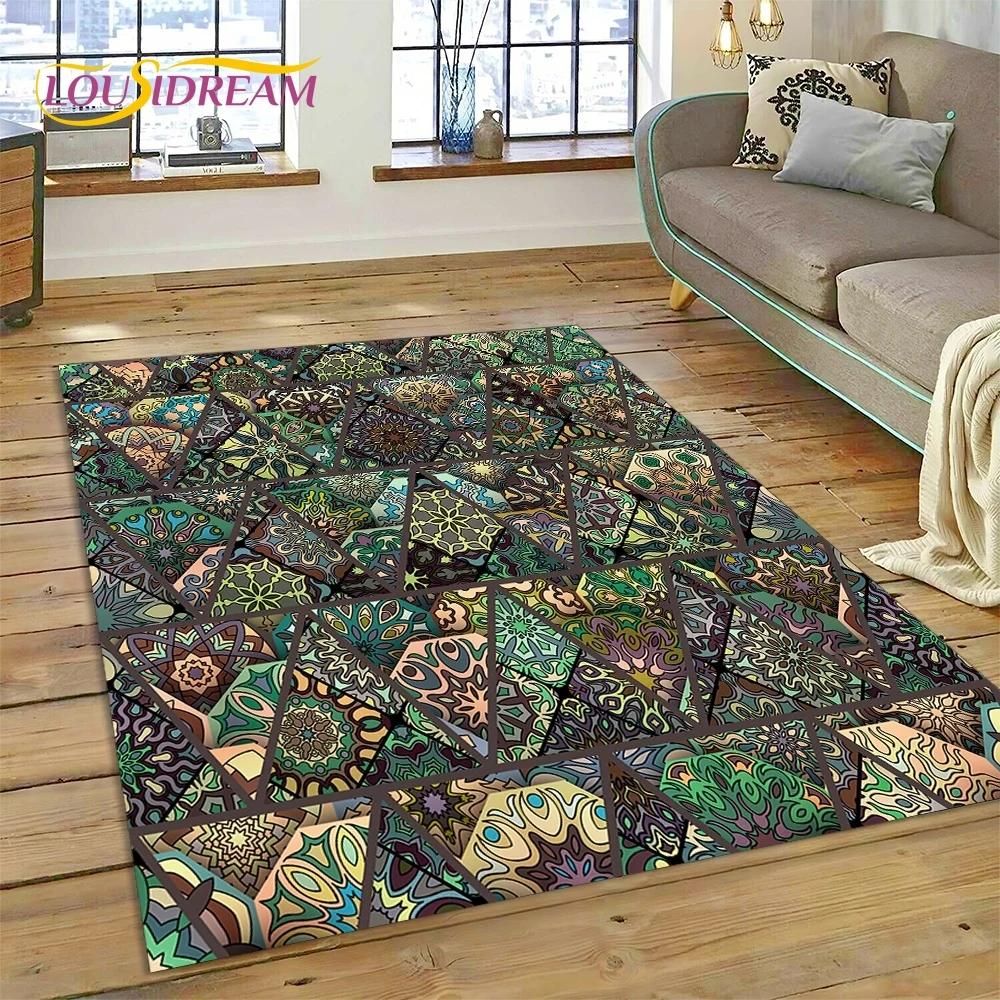 Neuester nordischer türkischer böhmischer Keltenteppich für Wohnzimmer, Schlafzimmer, Heimdekoration, Bodenmatte, rutschfeste Dekoration für Sofa, Fußmatte