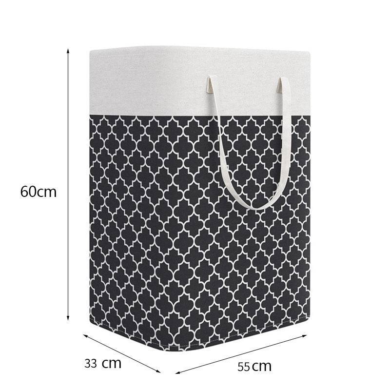 Modern Cotton Foldable Laundry Bin With Waterproof Material For Clothes And Toys