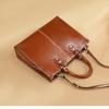 Women's European and American Retro One-shoulder Messenger Bag Leather Handbag Sewing Female Bag