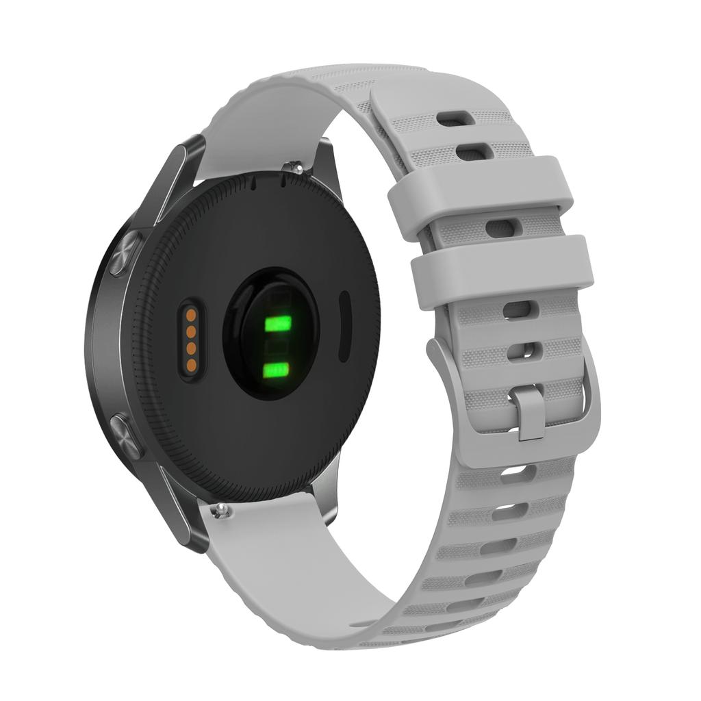 For Garmin Approach S40/Venu Sq/Samsung Galaxy Watch3 41mm/Gear Sport Silicone Watch Bands 20mm Quick Release Wave Grain Dots Straps Replacement