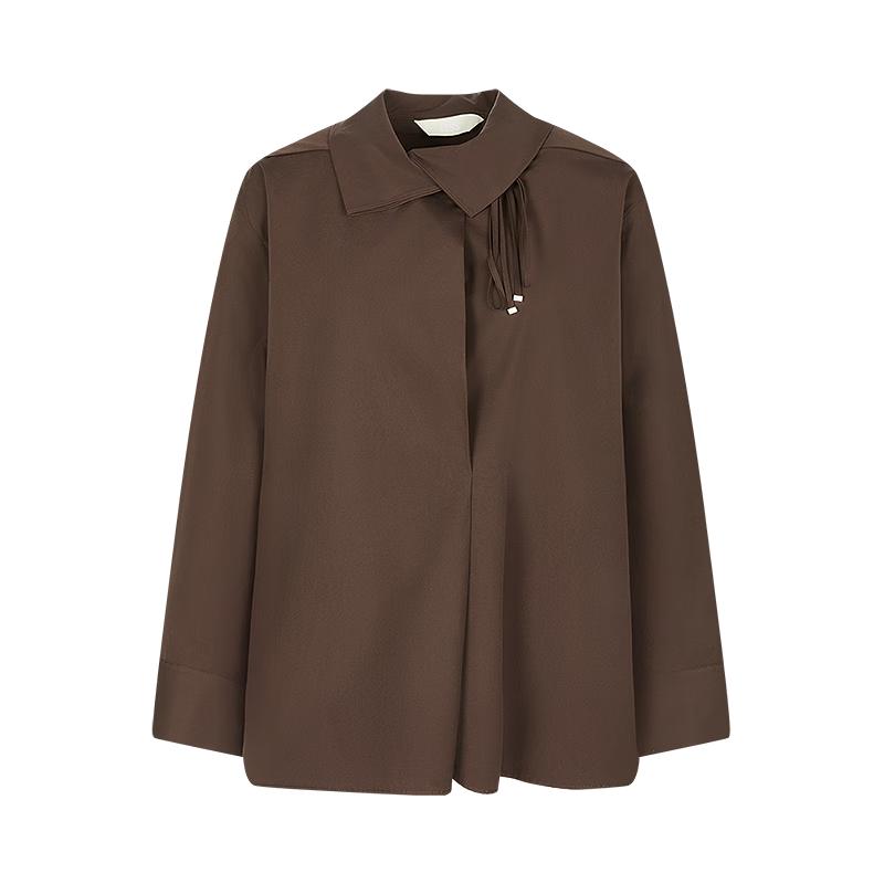 LESS 2025 Autumn H-Shape Loose Commuter Long-Sleeve Shirt