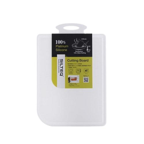 

SILTEQ Clean Mikata Platinum Silicone Rollable Cutting Board, Boilable and Sterilizable, Small, White