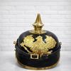 Handmade German Pickelhaube Helmet Brass Leather WWI Spiked Costume Gift