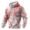 Men's Halloween Print Knit Hoodie Casual Long Sleeve Pullover