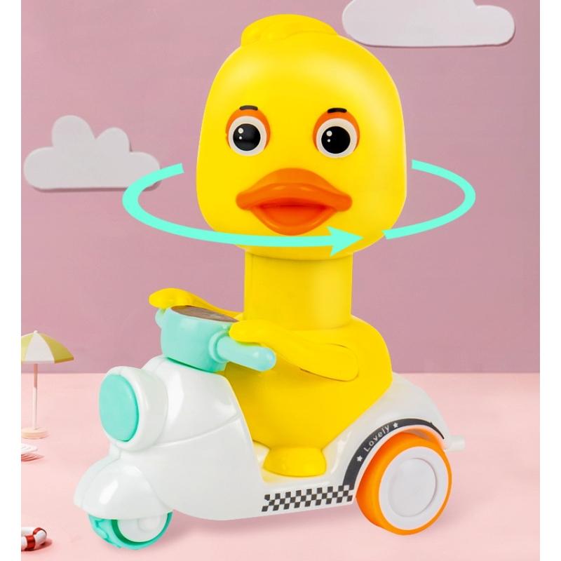 1Pcs Children'S Toy Can Return To The Car Without Battery Pressing Children'S Fun Gift Novel Simulation Animal Riding Motorcycle