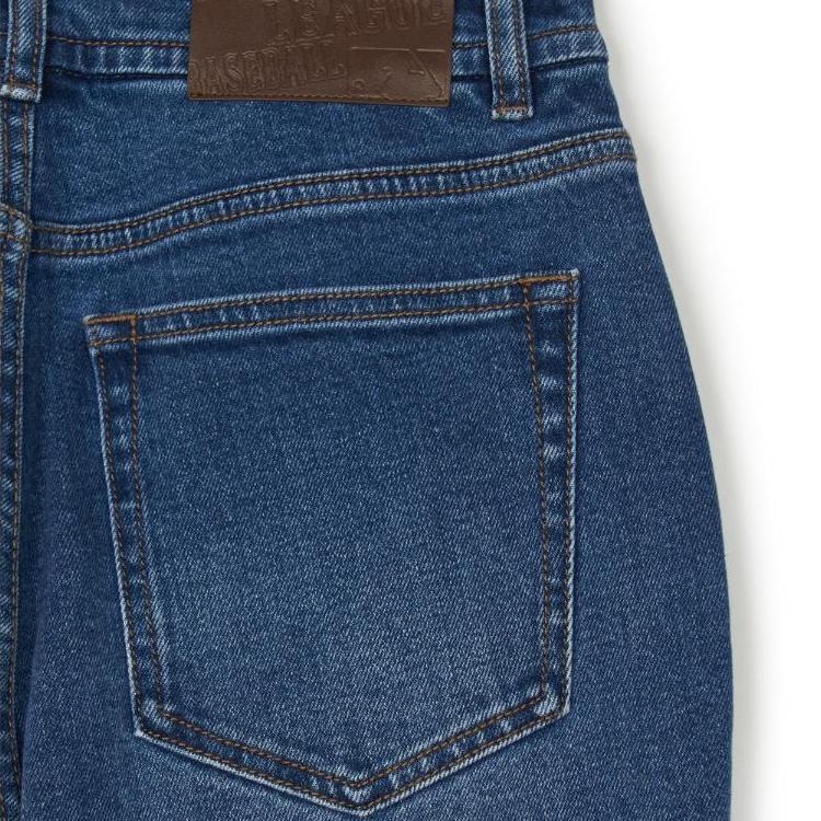 New MLB Basic Small Jeans Women's Indigo 3FDPB0344-50INS