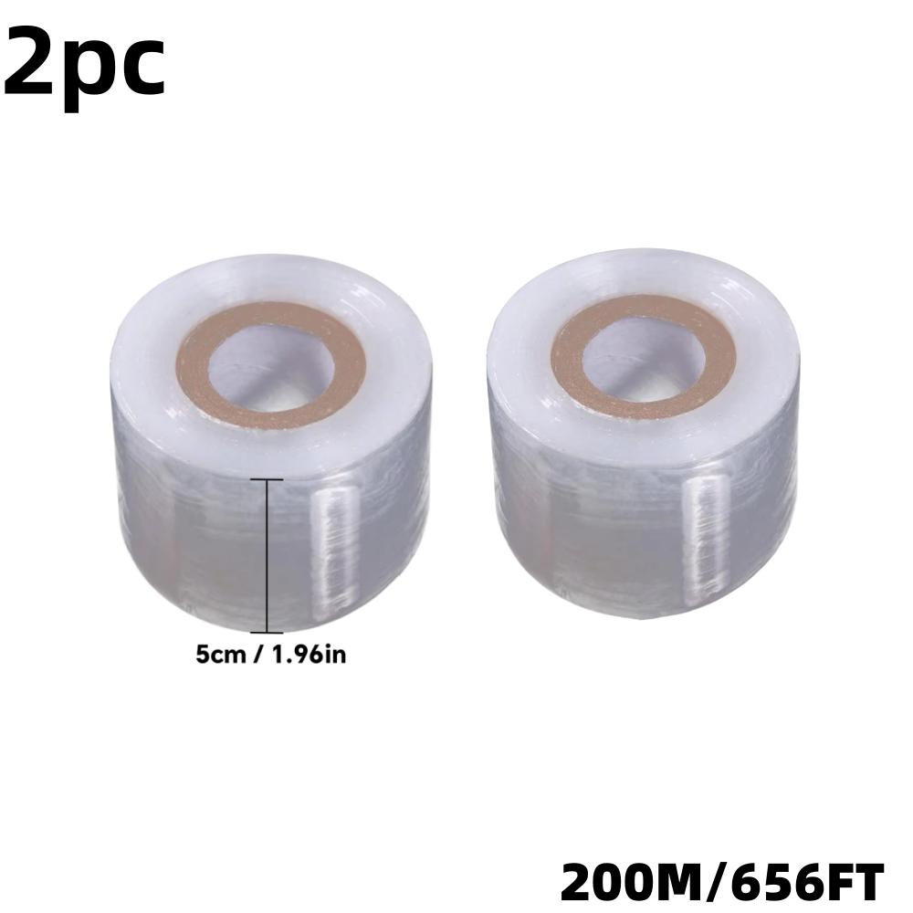 PE pruning tape, stretchable self-adhesive grafting tape, horticultural/garden fruit tree protection transparent film