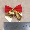 New 12Pcs/set 6cm Christmas Bowknot Decorations For Home Satin Ribbon Bows Christmas Tree Ornaments New Year Navidad Party Decor