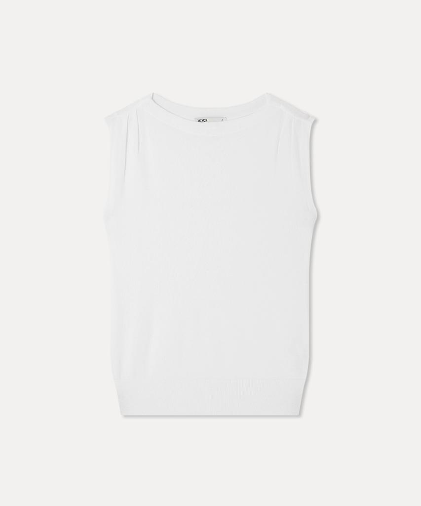 MIXXO Boat Neck Short Sleeve Knit_Miwkag51Ms